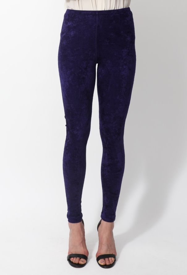 Alaïa Velvet Leggings - 2