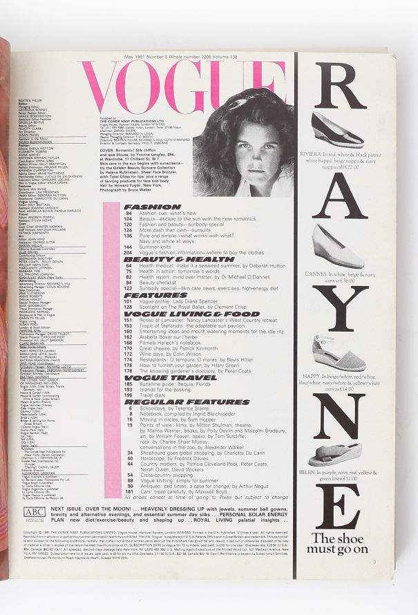 VOGUE UK 1981 Bruce Weber Cover Set - 4