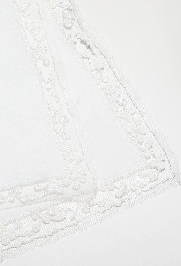 Prada 2023 Lace Trim T-Shirt Dress - 7