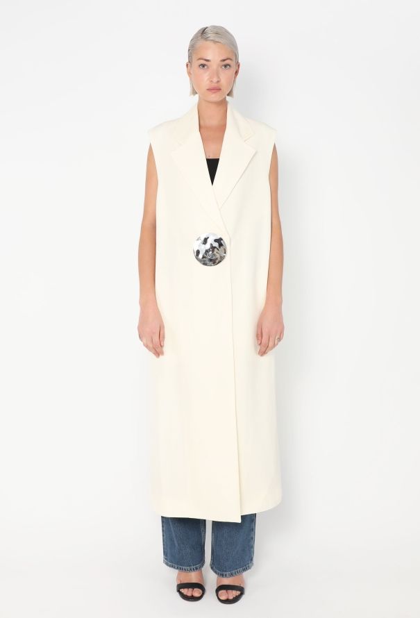 Jil Sander Resort 2024 Hammered Silk Vest - 1