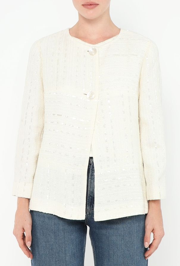 Chanel 2000 Sequin Tweed Jacket & Top - 1