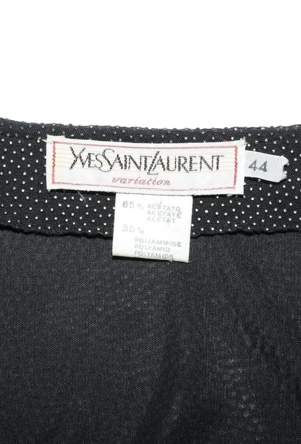 Saint Laurent Vintage Studded Draped Blouse - 5