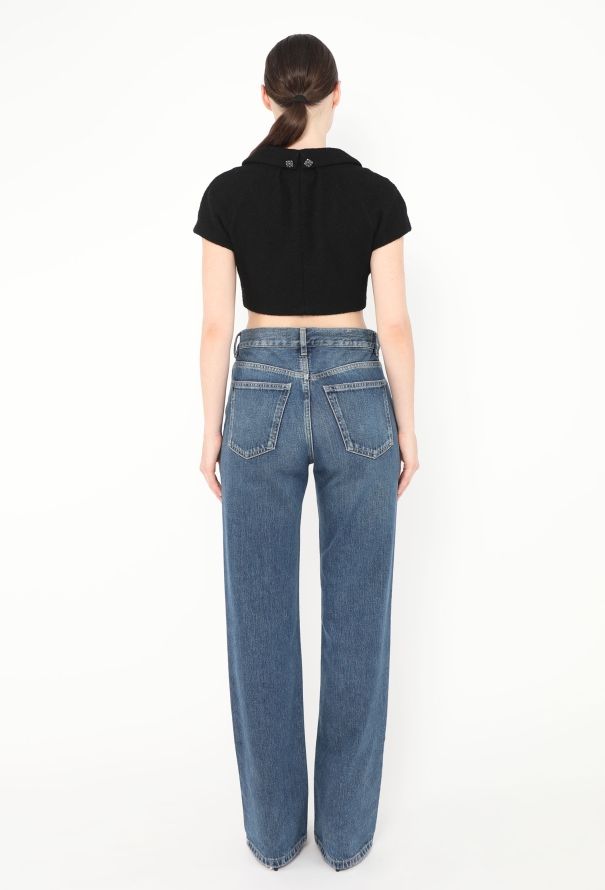 Chanel Cropped Terrycloth Tie Top - 4