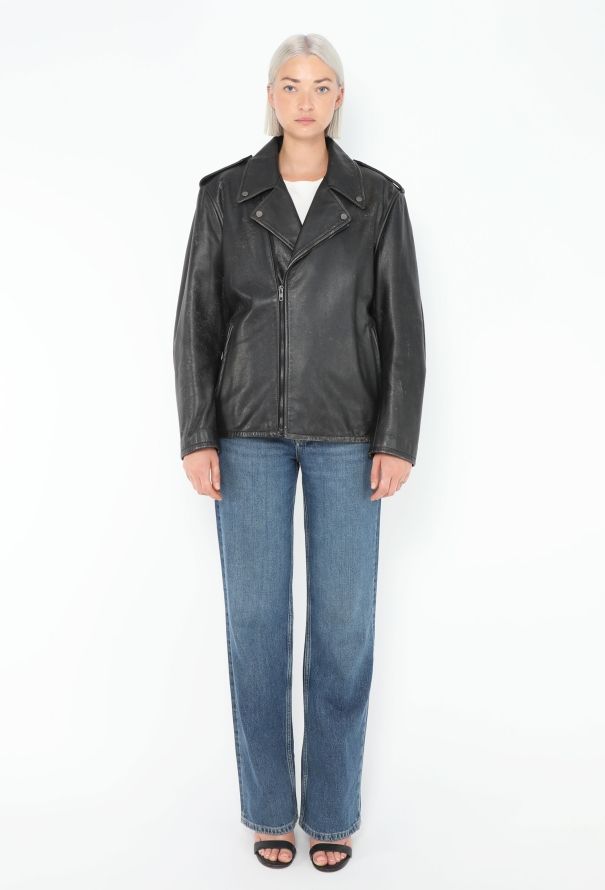 The Row 2023 Catalina Distressed Biker Jacket - 4