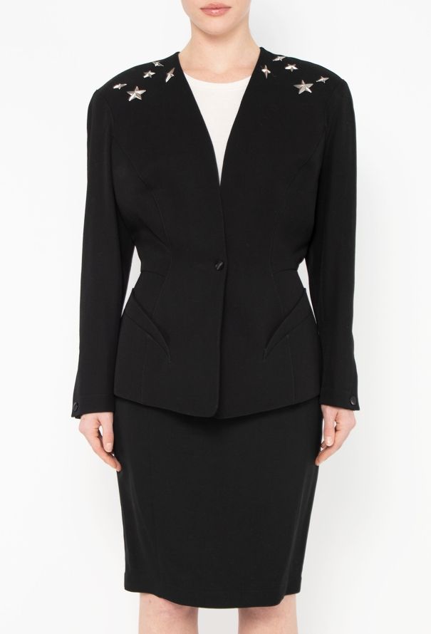 Thierry Mugler F/W 1990 Cinched Star Embellished Ensemble - 7