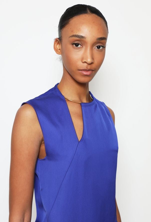 Céline Spring 2014 Indigo Shift Dress - 3