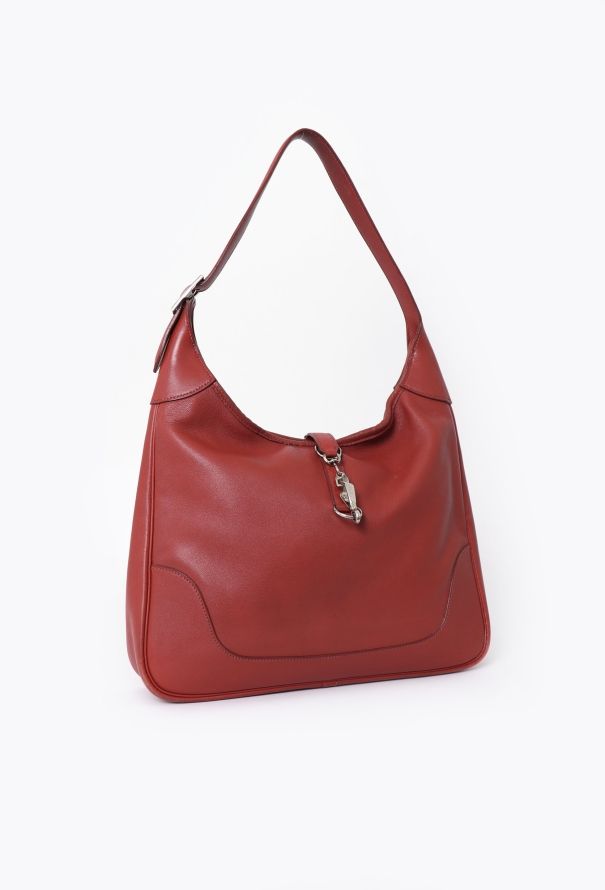Hermès Red Swift Trim Bag - 2