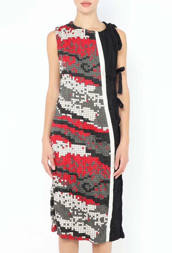 Prada S/S 2009 Crinkled Graphic Dress - 3