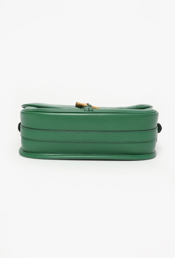 Hermès Vintage Green Bamboo Duffle Bag - 6
