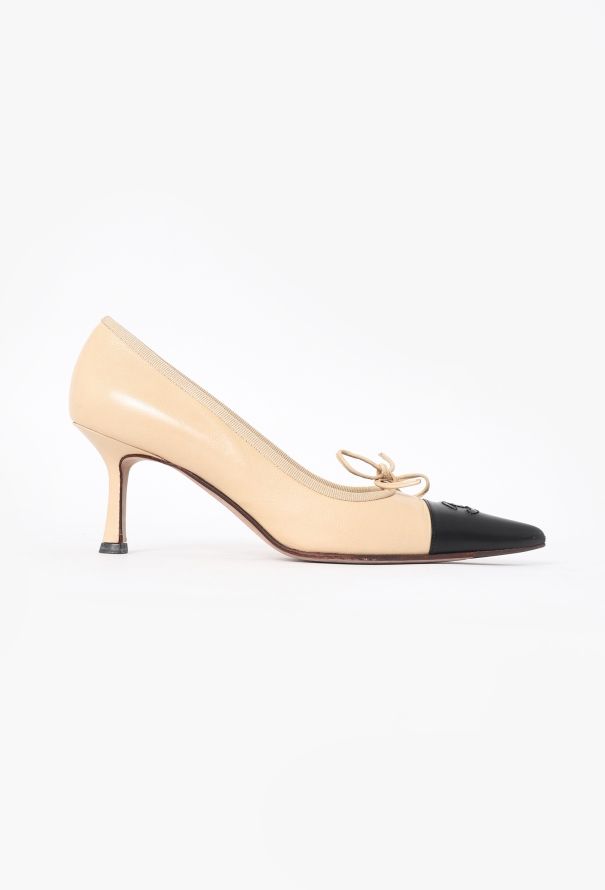 Chanel Bicolor Classic Leather Pumps - 1