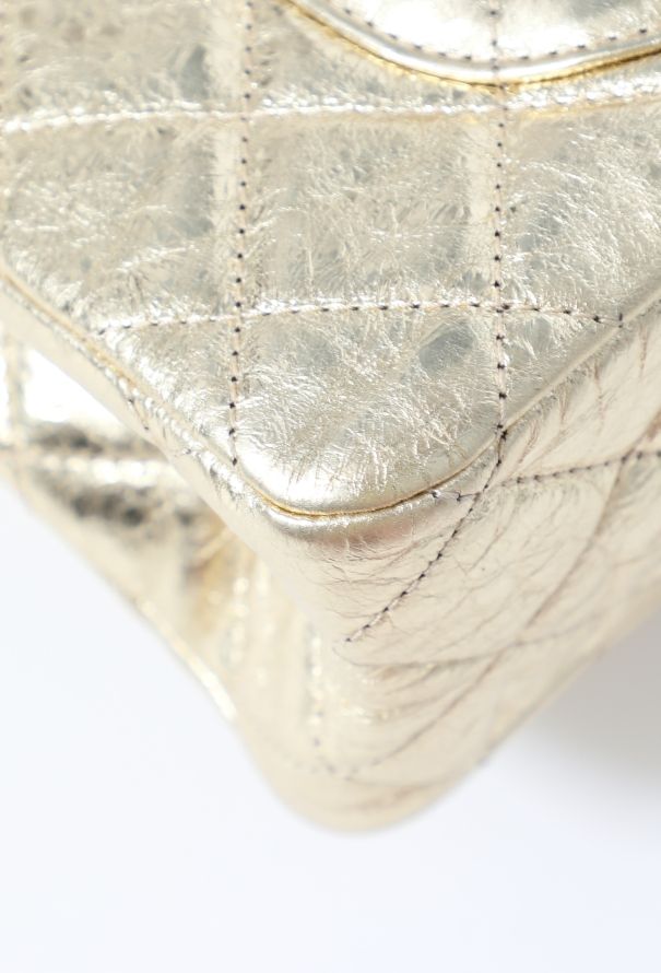 Chanel Gold Metallic 2.55 Maxi Flap Bag – Circa 2008–2009 - 10