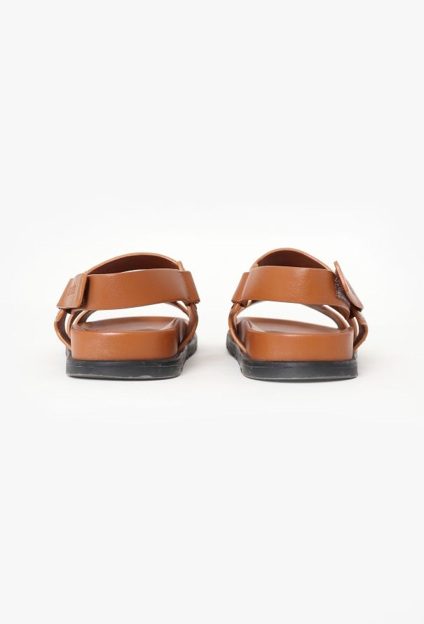 Hermès 2023 Chypre Leather Sandals - 4