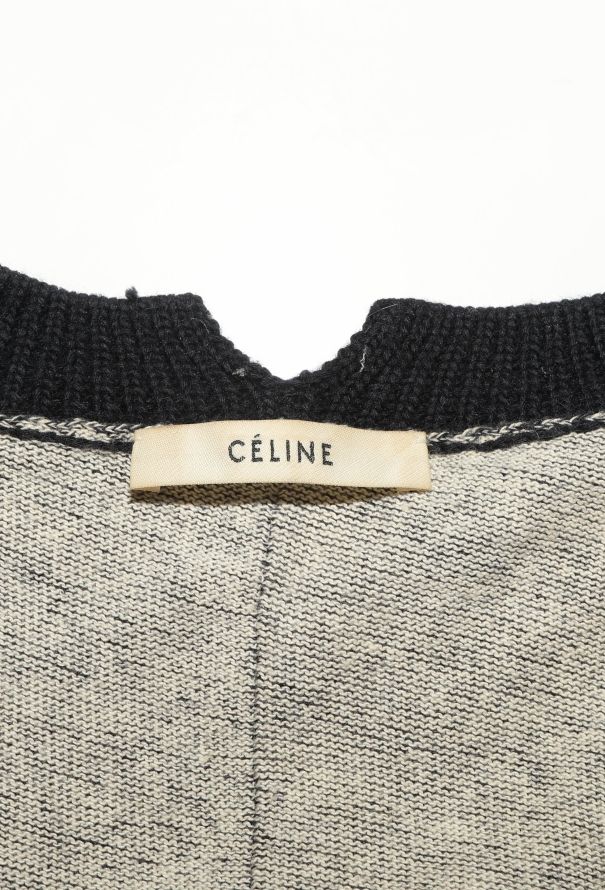 Céline Mohair Trim Knit Sweater - 4