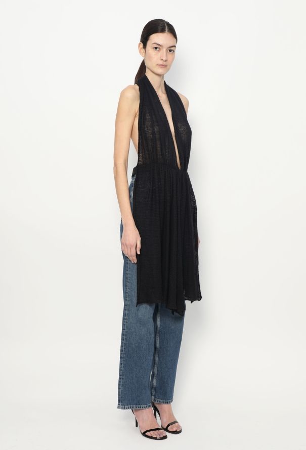 Helmut Lang F/W 2001 Mohair Halter Tunic - 5