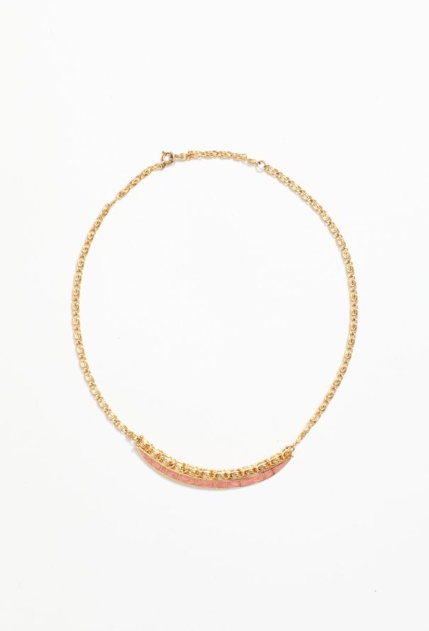 Balenciaga Vintage Enamel Spiral Necklace - 1