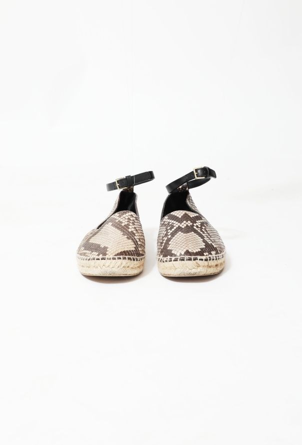 Céline Python Buckled Espadrilles - 3