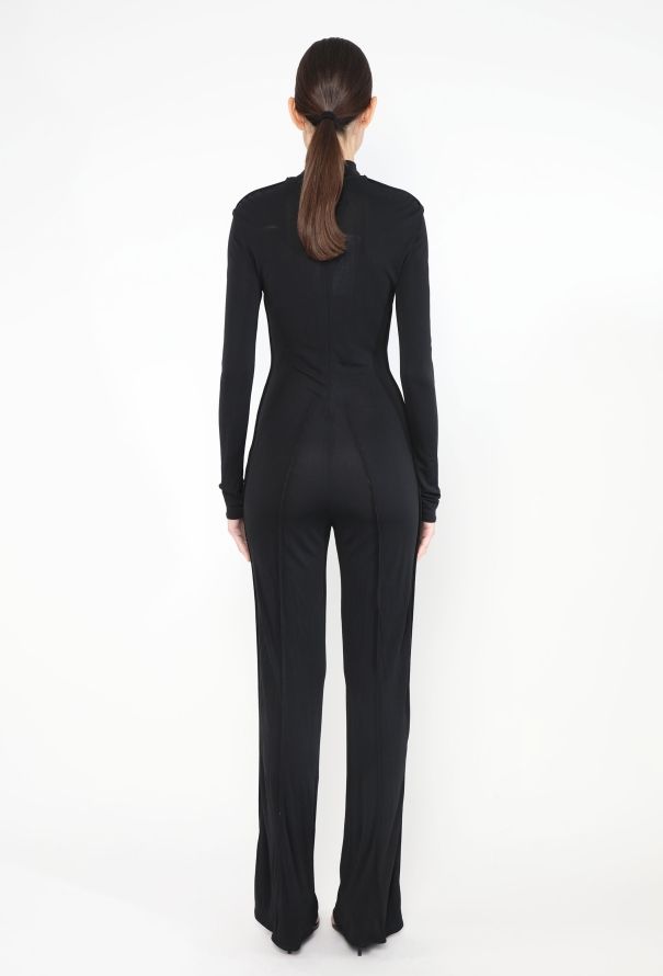 Jean Paul Gaultier '90s Mock-Neck Jumpsuit - 4