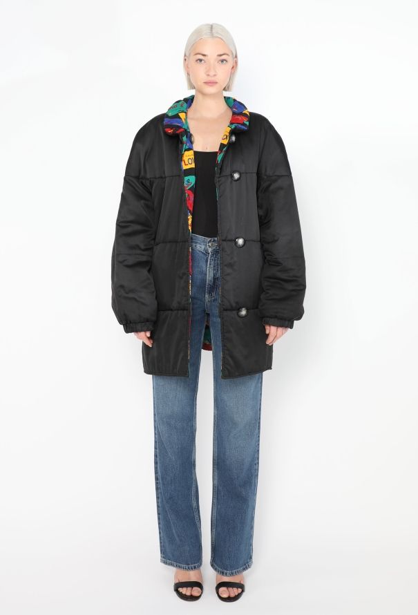 Saint Laurent Vintage Reversible Love Puffer Coat - 4