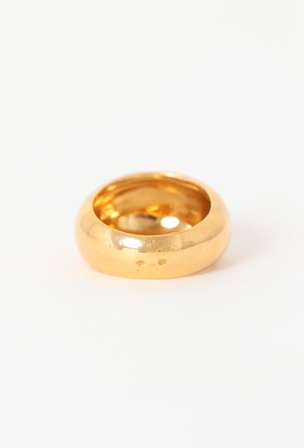 Vintage Fine Jewelry '80s Yellow Gold Dome Ring - 5