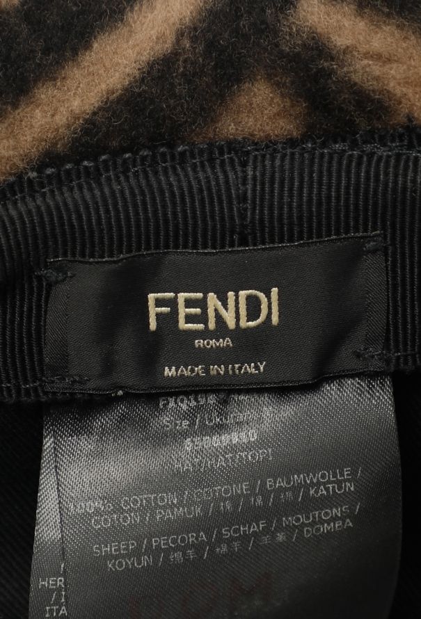Fendi 2019 Monogram Shearling Bucket Hat - 6