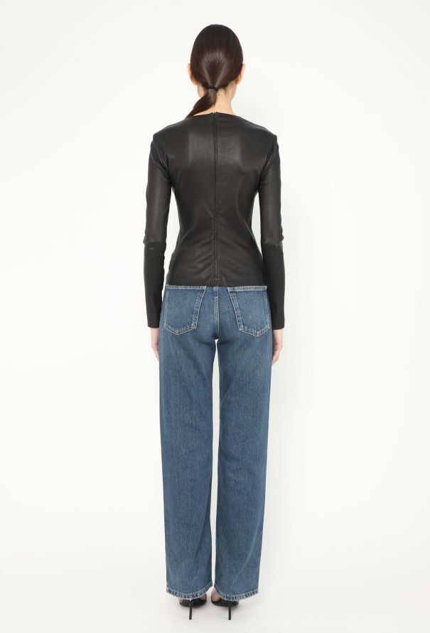 Céline 2010 Lambskin Fitted Top - 3