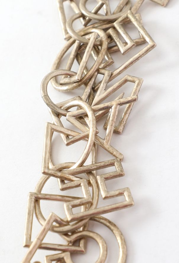 Chanel Hammered Logo Charm Bracelet - 3