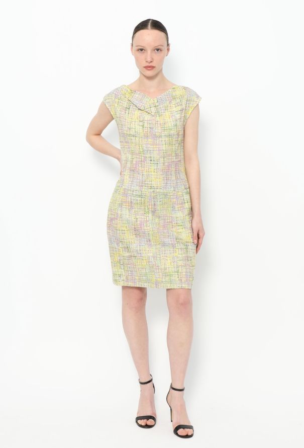 Chanel S/S 1998 Multicolor Tweed Dress - 5