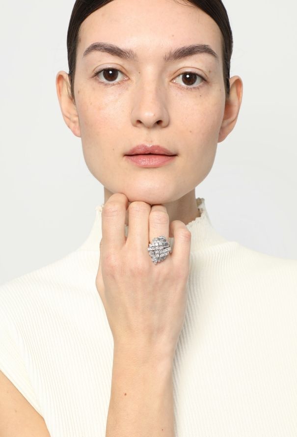 Vintage & Antique 18k Gold & 3 Carats Diamond Ring - 4