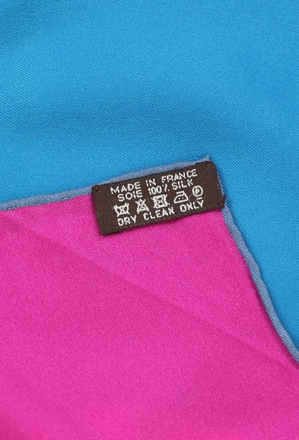 Hermès Colorblock 'Quadri' 65cm Silk Carré - 4