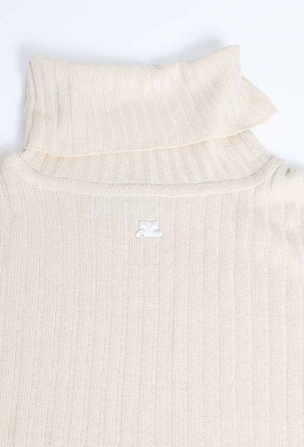 Courrèges 60s Ribbed Turtleneck Sweater - 6