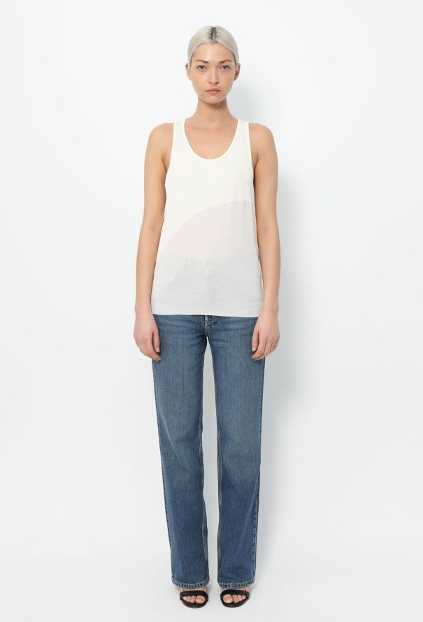 Céline Abstract Silk Tank Top - 2