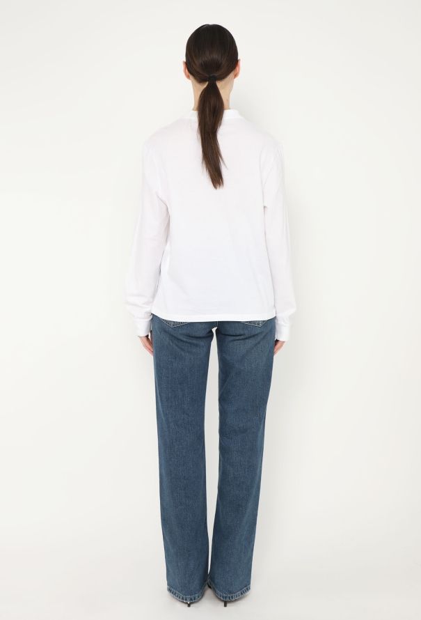 Chanel 2020 Embellished 'CC' Camelia T-Shirt - 3