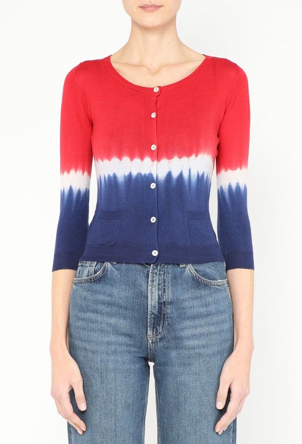 Prada S/S 2004 Tie-Dye Cardigan - 1