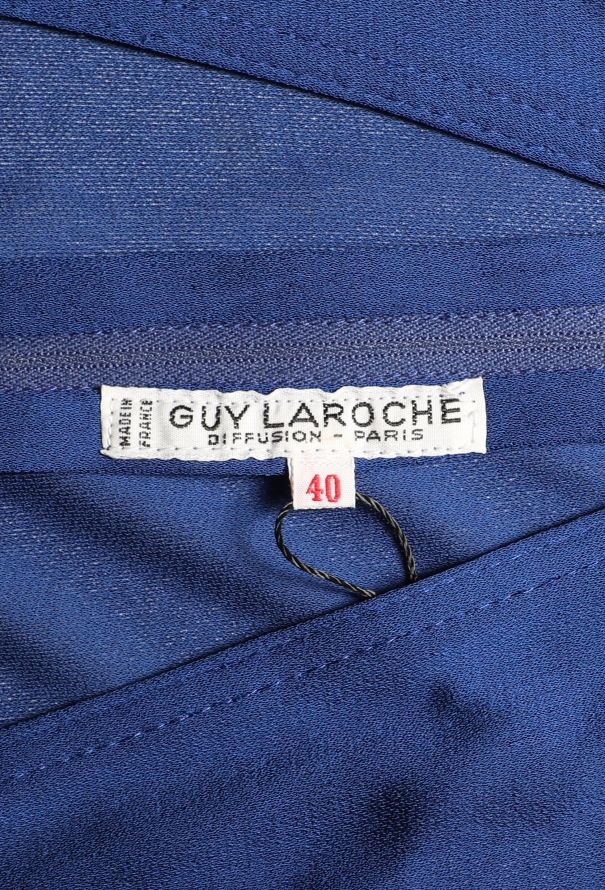 Guy Laroche '70s Belted Jersey Dress - 5