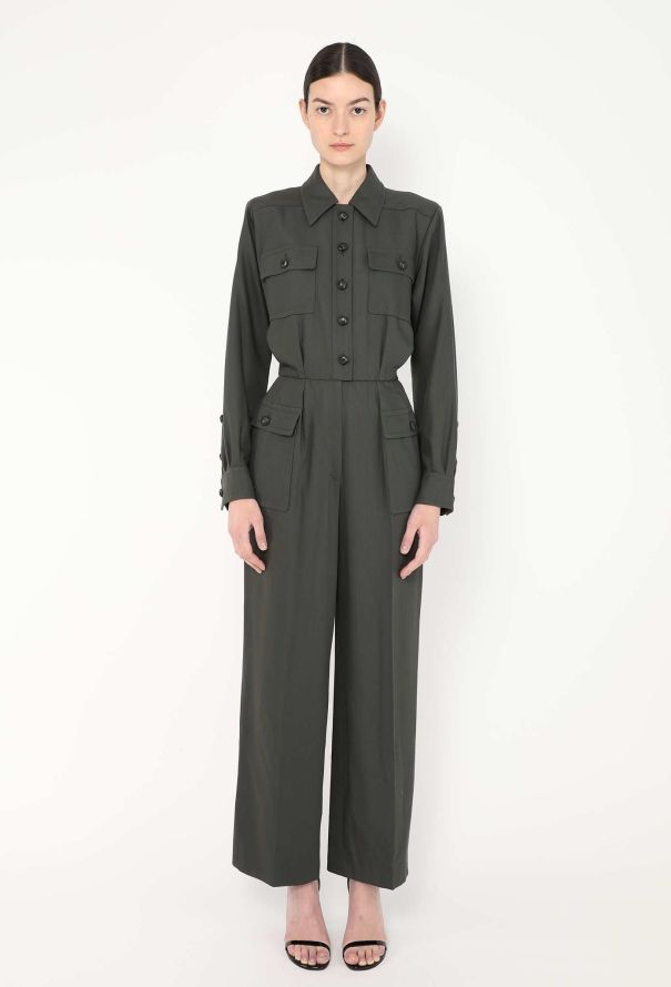 Saint Laurent 1998 Wide-Leg Utility Jumpsuit - 3