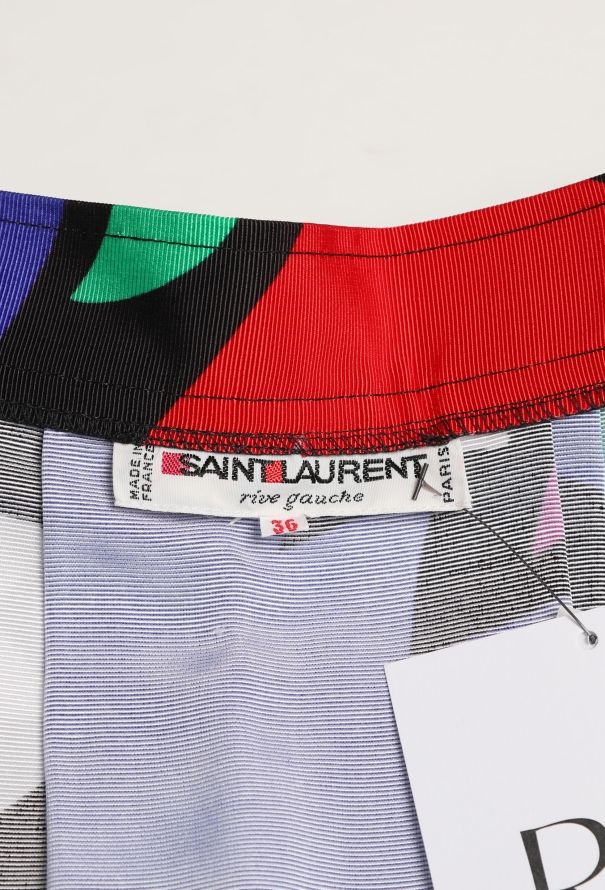 Saint Laurent S/S 1983 Pleated Matisse Skirt - 7