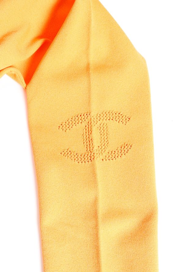 Chanel 2012 Thin Ribbed 'CC' Leggings - 5