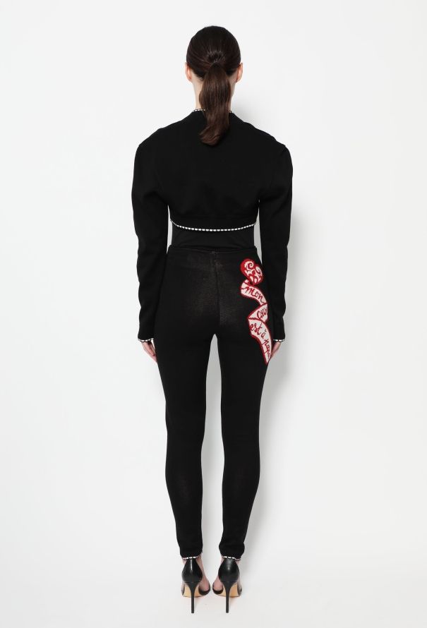 Alaïa RARE S/S 1992 'Mon Coeur est à Papa' Ensemble - 4