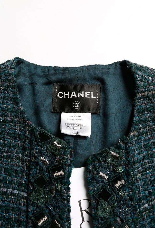 Chanel Lamé Tweed Jacket - 3