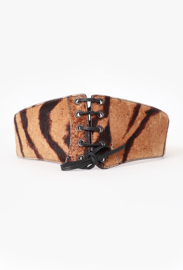 Alaïa 2019 Re-Edition '90 Ponyhair Corset Belt - 1