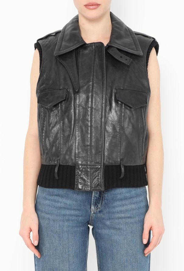 Balenciaga Iconic F/W 2002 Leather Vest - 1