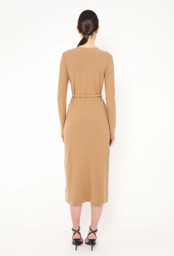 Chloé F/W 2015 Belted Cashmere Dress - 6