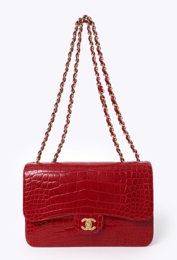 Chanel Jumbo Timeless Bag in Red Alligator – Bespoke Order - 1