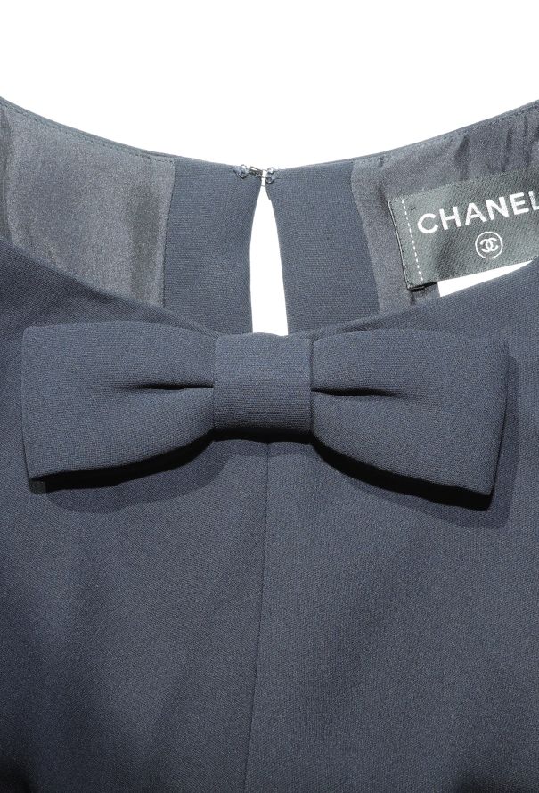 Chanel S/S 2008 Bow Brooch Silk Dress - 6