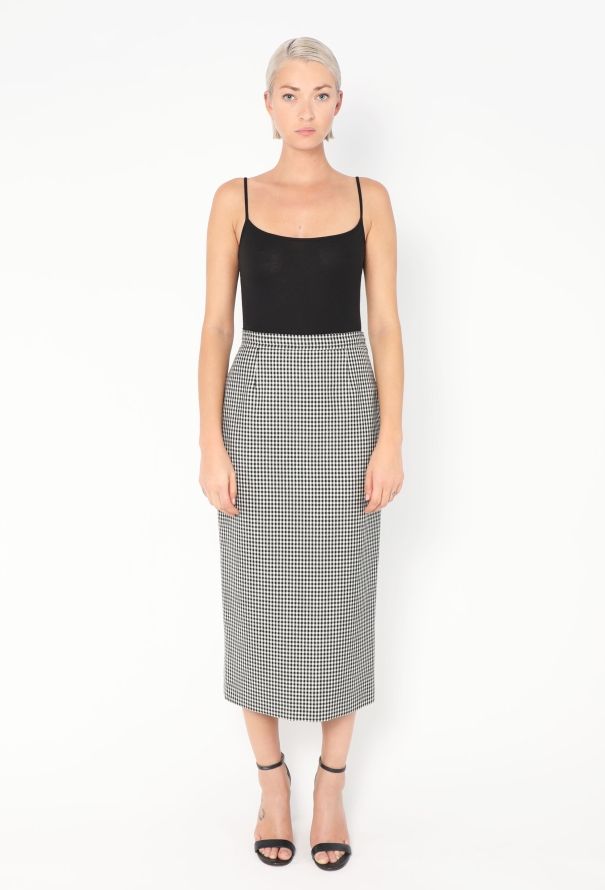 Miu Miu 2016 Checkered Midi Skirt - 1