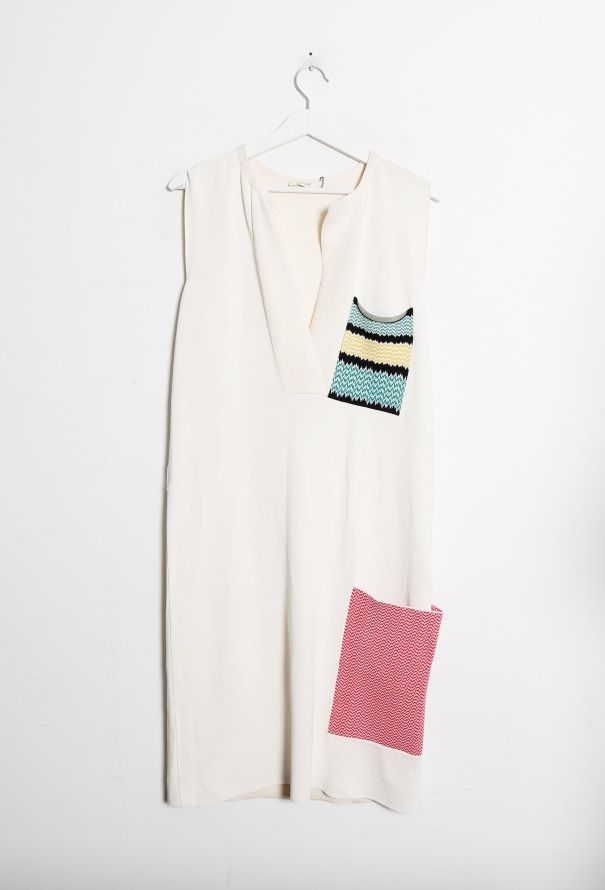 Céline 2015 Patchwork Silk Tunic Ivory - 9