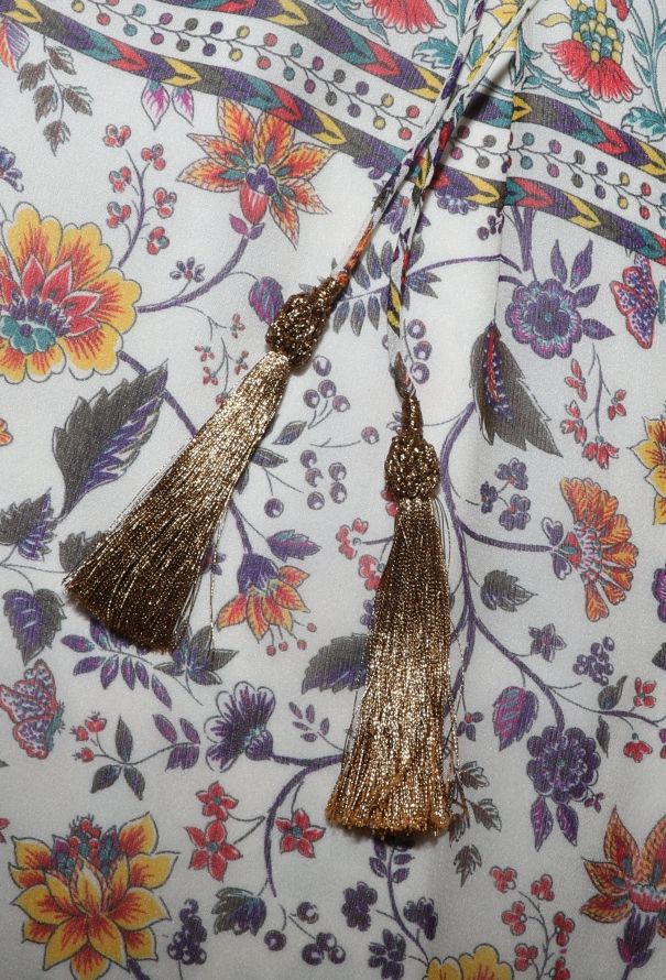 Saint Laurent 2014 Floral Peasant Tunic - 6