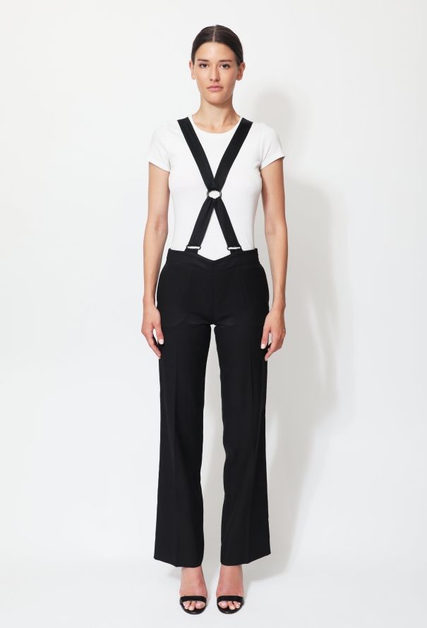 Jean Paul Gaultier 2003 Suspender Crêpe Smoking Trousers - 1