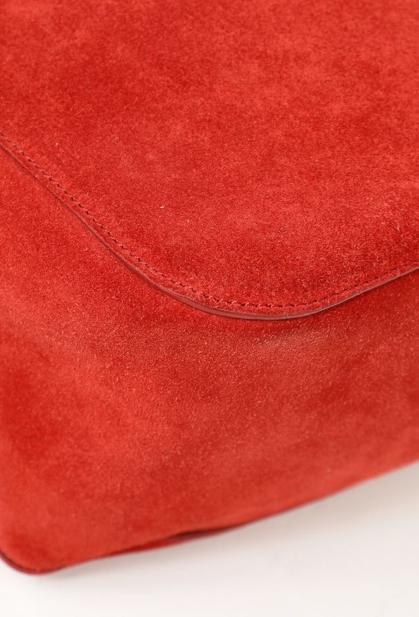 Céline Suede Gourmette Flap Bag - 7