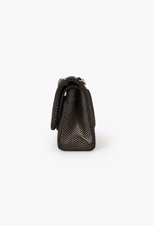 Chanel Perforated Jersey Jumbo Double Flap Bag - 6